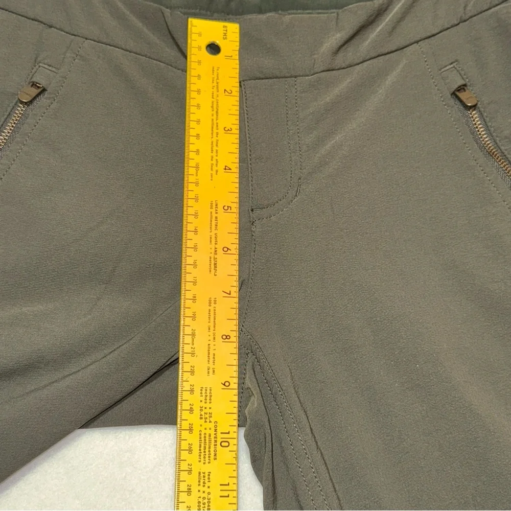 Athleta Wander Skinny Pants olive green Low-rise Women’s Size 4 - Picture 11 of 12